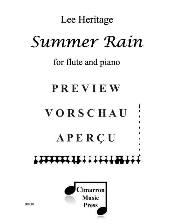 Product gallery: Page 2 of 14 Summer Rain , , (flute and piano)
