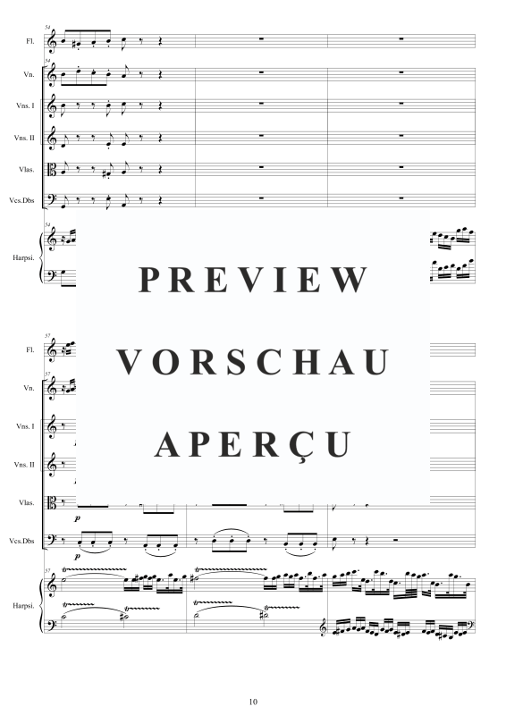 Product gallery: Page 11 of 11 Concerto in A minor BWV 1044, , Mixed Ensemble Flute, Violin, Strings and Harpsichord Bc