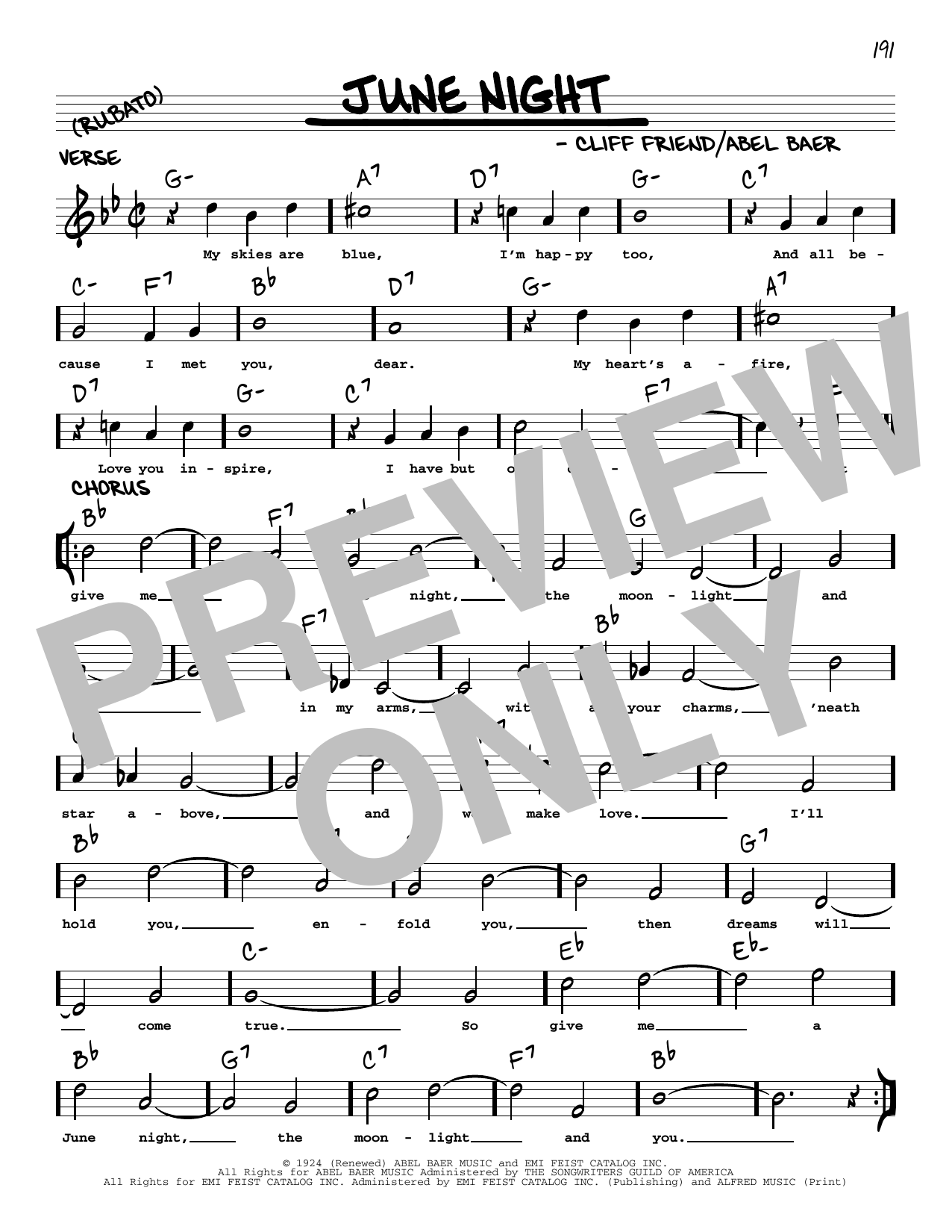 Produktbild zu: June Night (arr. Robert Rawlins)
