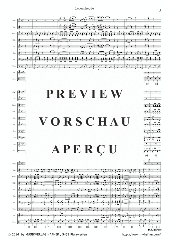 Product gallery: Page 7 of 11 Lebensfreude, , (large wind orchestra)