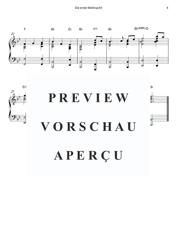 Produktgalerie: Seite 6 von 6 Die erste Weihnacht - The First Noel - Der englische Weihnachtsklassiker, , Klavier Solo