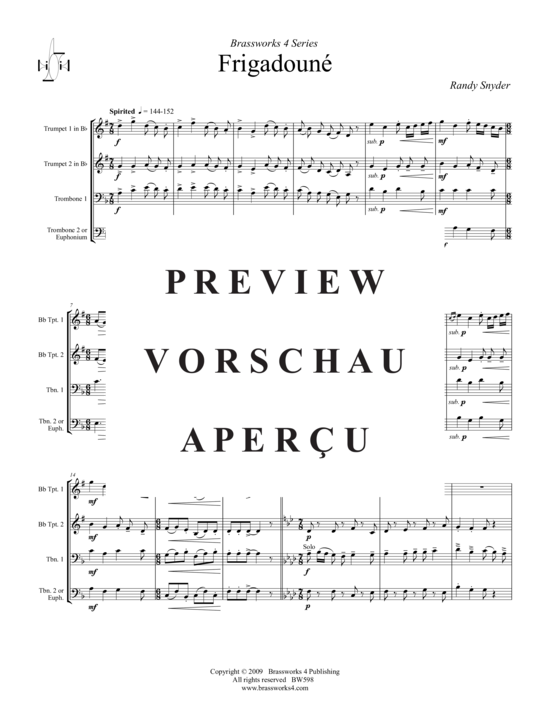 Produktgalerie: Seite 2 von 16 Frigadoune, , (2xTrompete in B, Horn in F, Posaune)