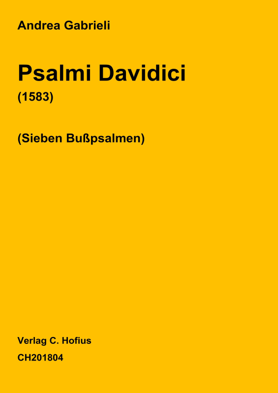 cover: Psalmi Davidici, , (Gemischter Chor 6-stimmig)