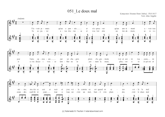 Product picture to: Le douxmal Etienne Henri Mehul, 1763-1817 