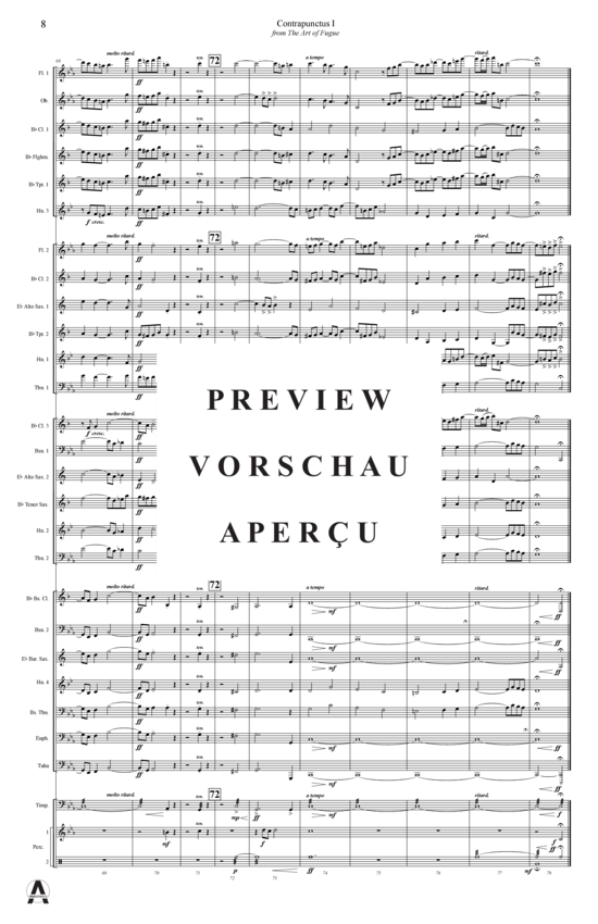 gallery: Contrapunctus 1 aus Kunst der Fuge , , (Concert Band)
