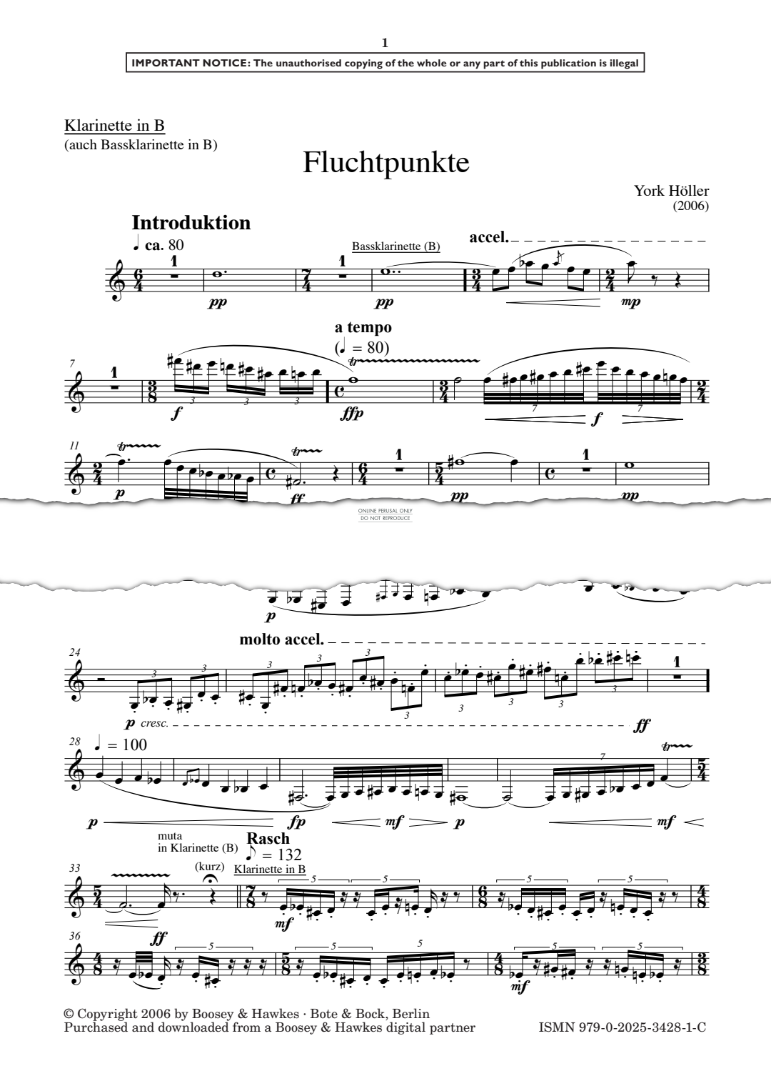 Produktgalerie: Seite 1 von 1 Fluchtpunkte, York Höller, Klarinette