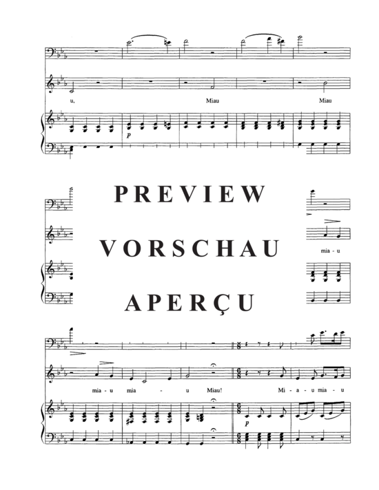 Produktgalerie: Seite 4 von 9 Duetto Buffo di Due Gatti , , (Sopranstimme, Euphonium + Klavier)