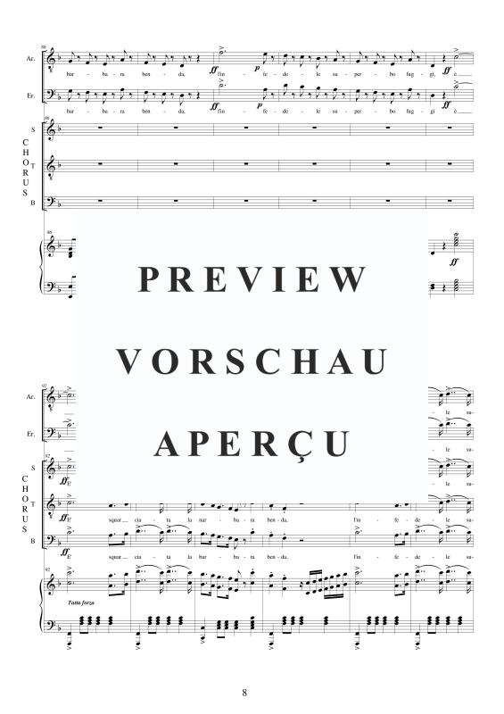 Produktgalerie: Seite 9 von 11 I Lombardi - (Act 2-Vb) Sei tu l'uom della caverna, , Gemischter Chor STB Soli und Klavier