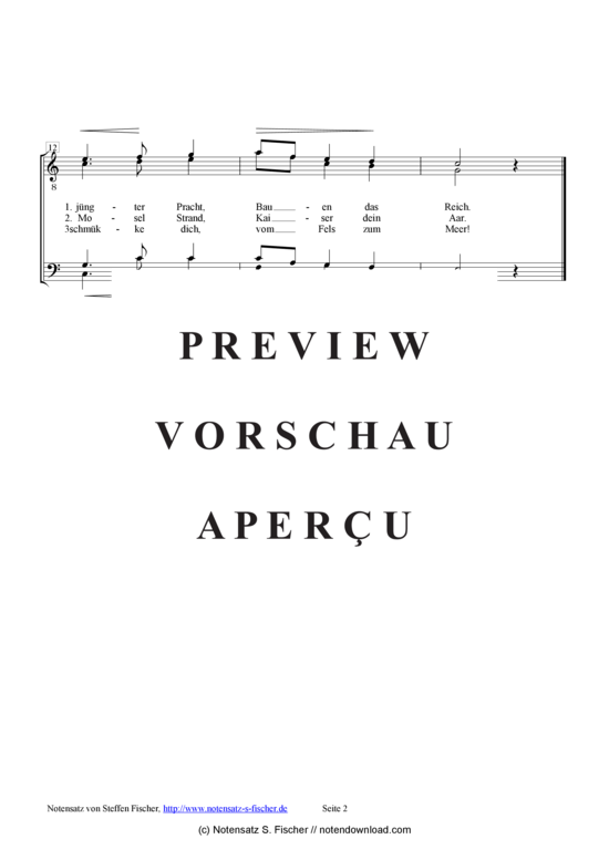 Product gallery: Page 3 of 3 Dem siegreichen Heere , , (male choir)