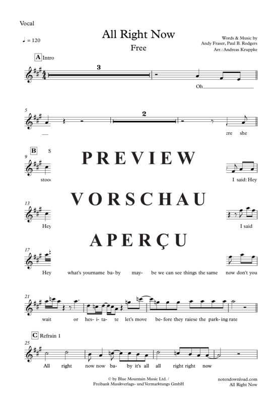 Produktgalerie: Seite 19 von 21 All Right Now , Free, (Combo Band und Solo Vocal)