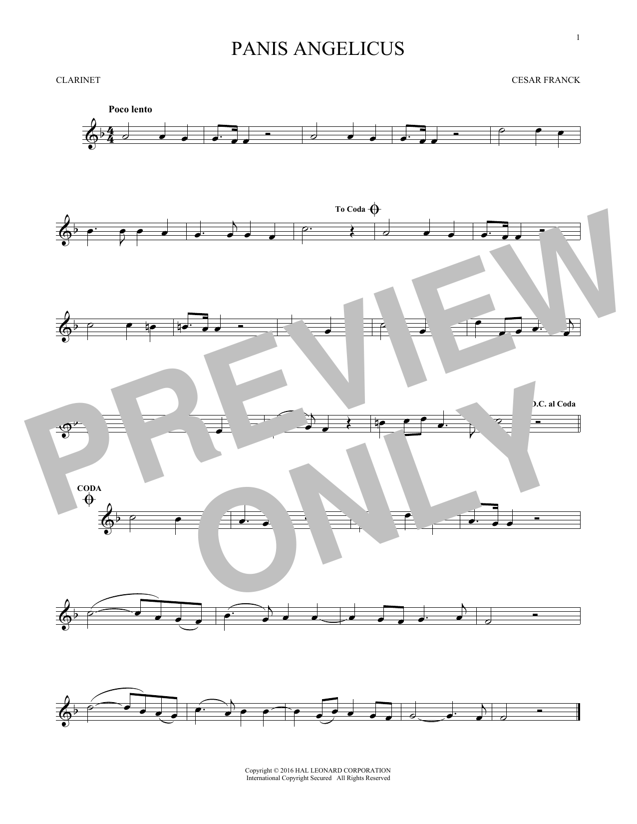 Product gallery: Page 1 of 1 Panis Angelicus (O Lord Most Holy), César Franck