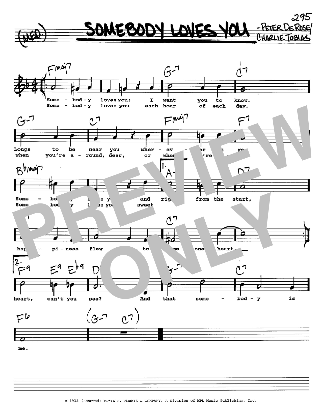 Produktbild zu: Somebody Loves You