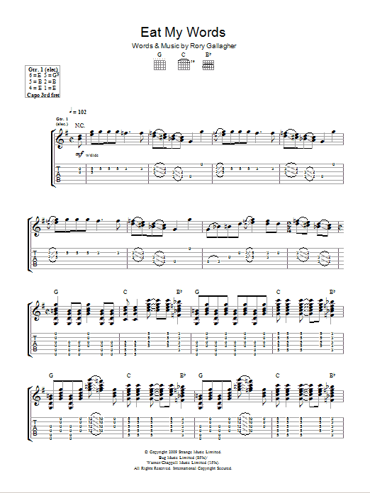 Produktgalerie: Seite 1 von 1 Eat My Words, Taste, Gitarre