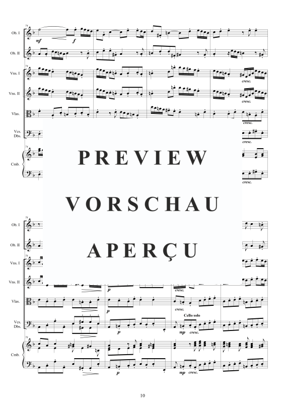 Produktgalerie: Seite 11 von 11 Concerto No.3 in F-Dur Op.9, , 2 Oboen Solo, Streicher Ensemble und Cembalo BC