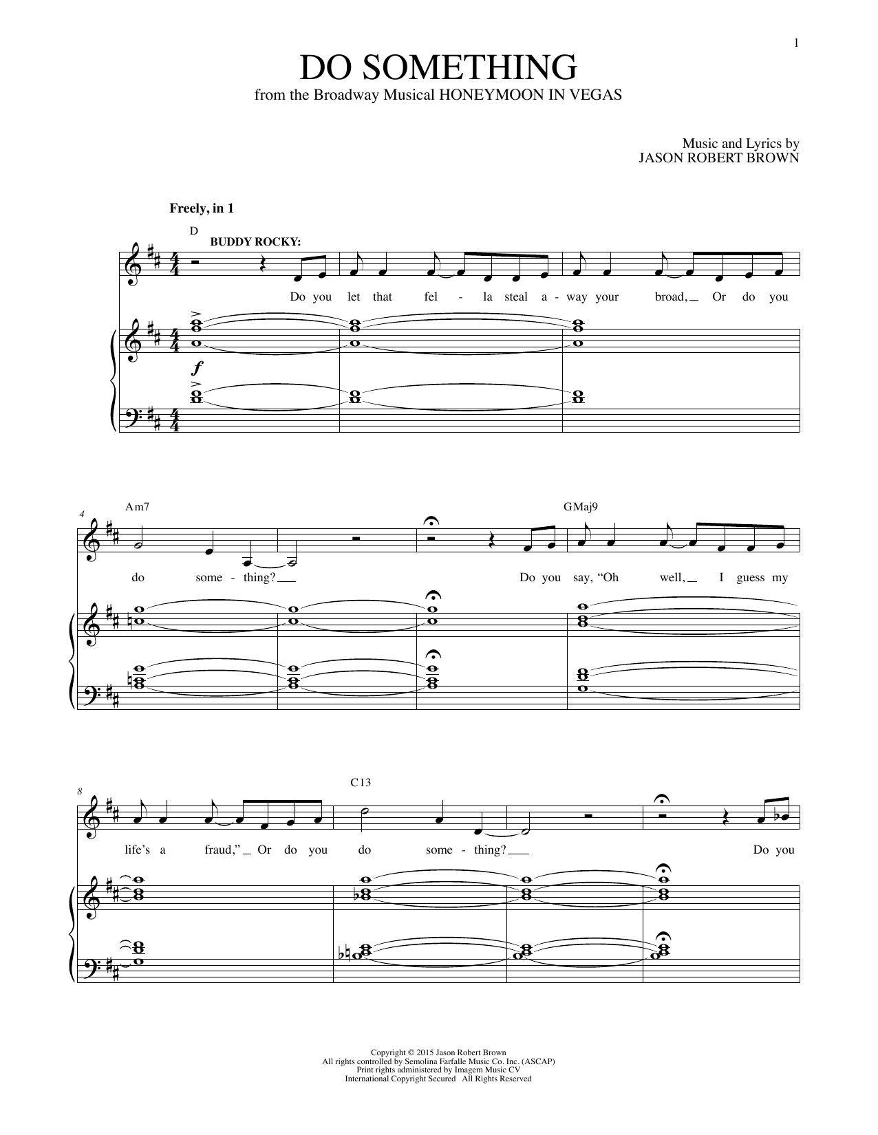 Produktbild zu: Do Something (from Honeymoon in Vegas)