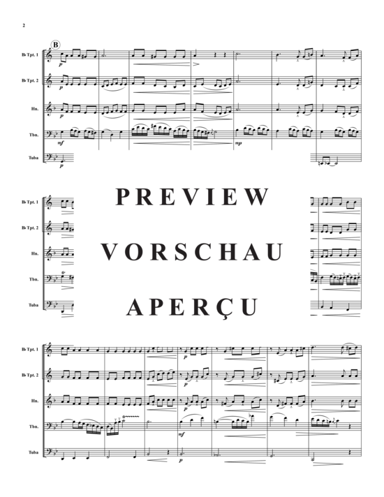 Produktgalerie: Seite 3 von 9 Adagio aus Concerto RV 317 , , (Blechbläser-Quintett)