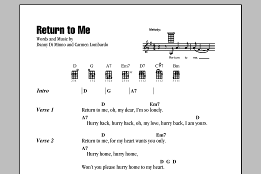 Product gallery: Page 1 of 1 Return To Me, Dean Martin