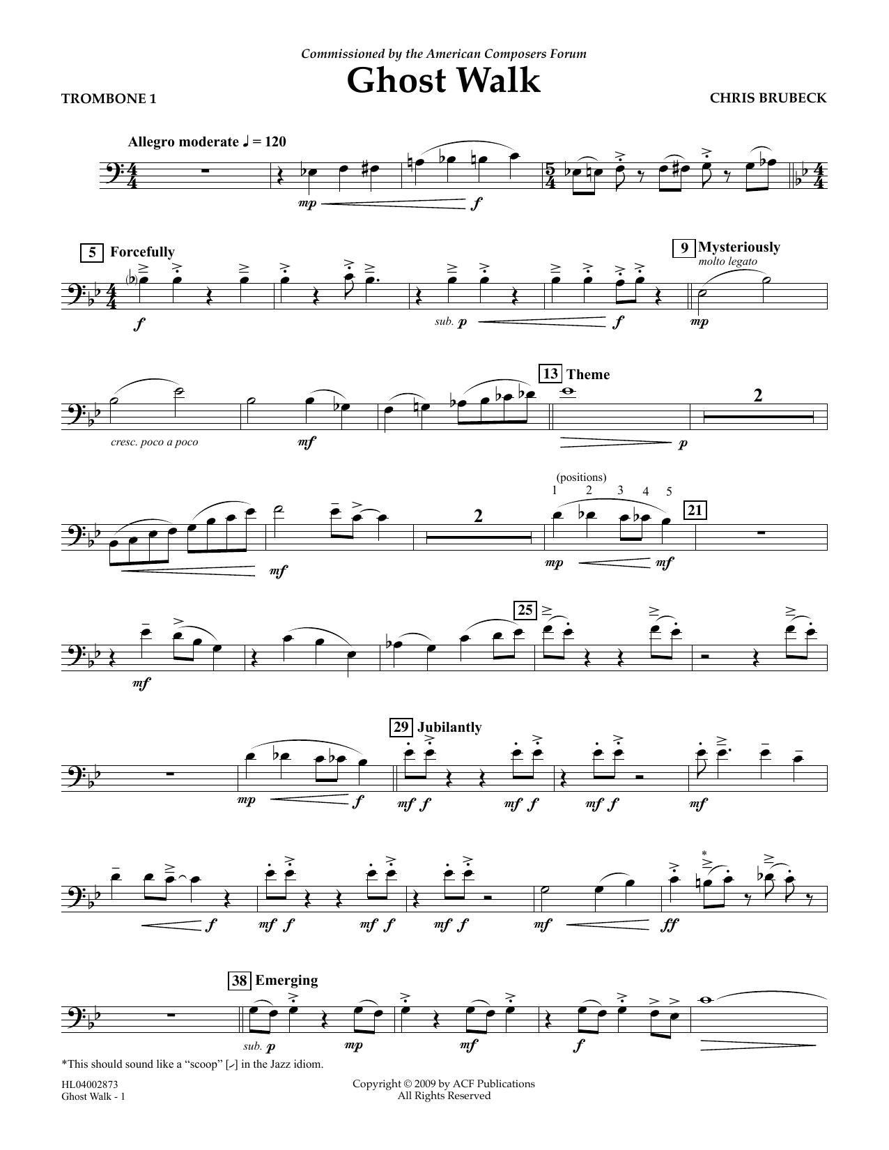 Produktbild zu: Ghost Walk - Trombone 1