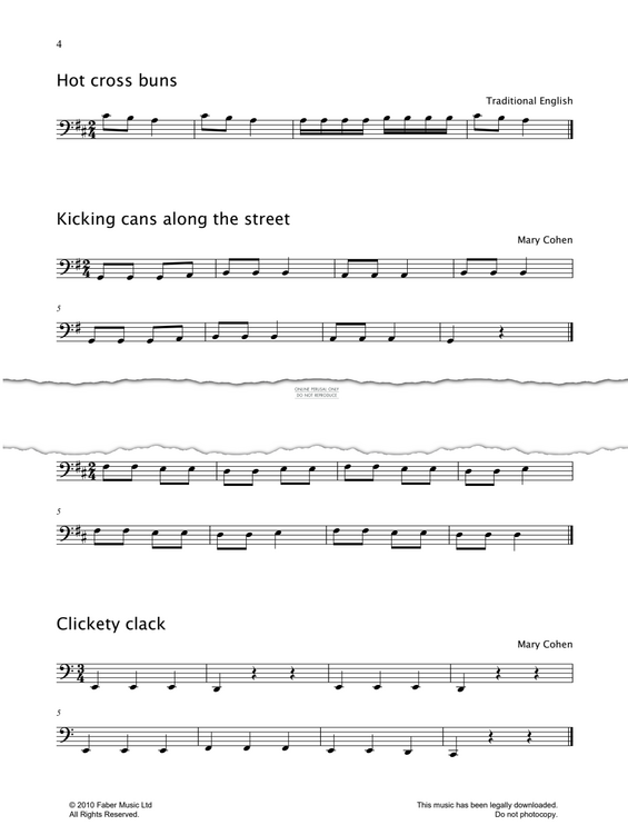 Produktgalerie: Seite 1 von 1 Hot Cross Buns, English Traditional, Violoncello