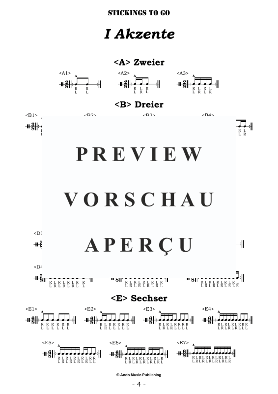 gallery: Stickings to go - Aufwärmübungen für Schlagzeuger, , Drums