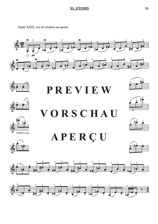 gallery: 40 Études for Violin , , (Geige Solo)