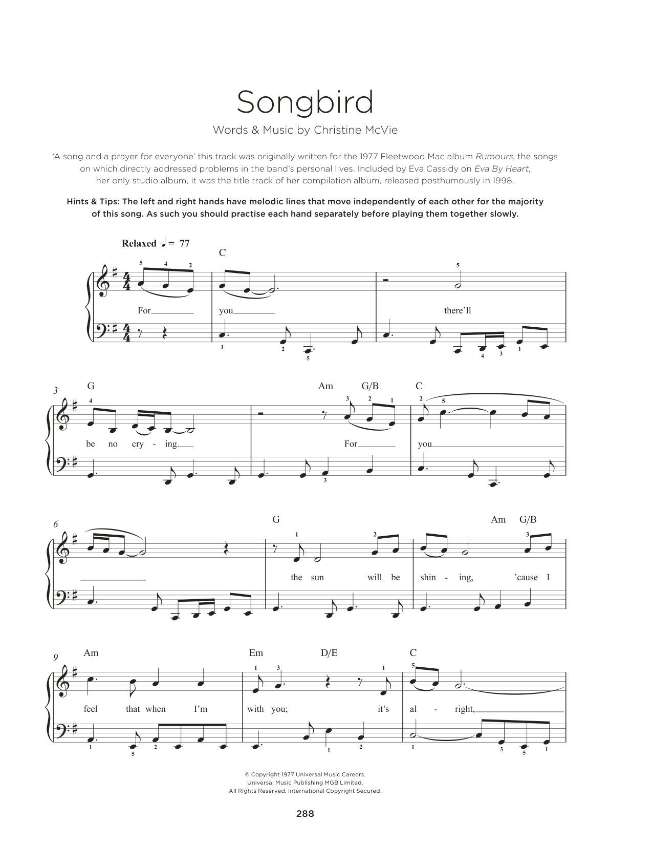 Produktbild zu: Songbird