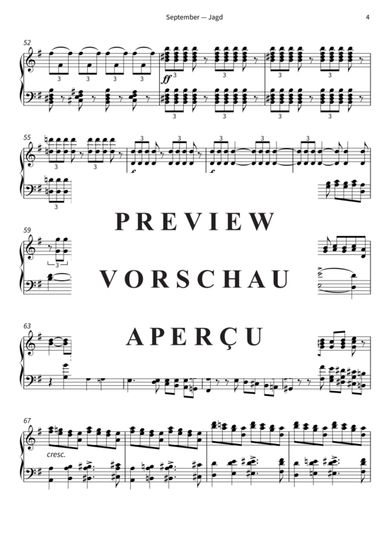 Product gallery: Page 7 of 8 September - Jagd - Die Jahreszeiten op. 37b, Nr. 9 , , Piano Solo