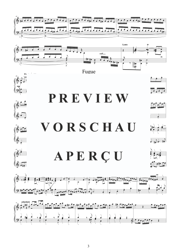 Produktgalerie: Seite 4 von 7 Fantasia and Fuge in A-Moll BWV 561, , Klavier Solo