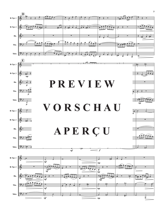 Produktgalerie: Seite 4 von 16 Fugue (originally in C min) , ,  (Blechbläserquintett)