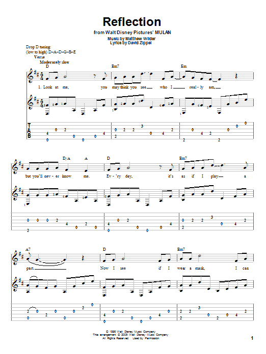 Produktbild zu: Reflection (Pop Version) (from Mulan)