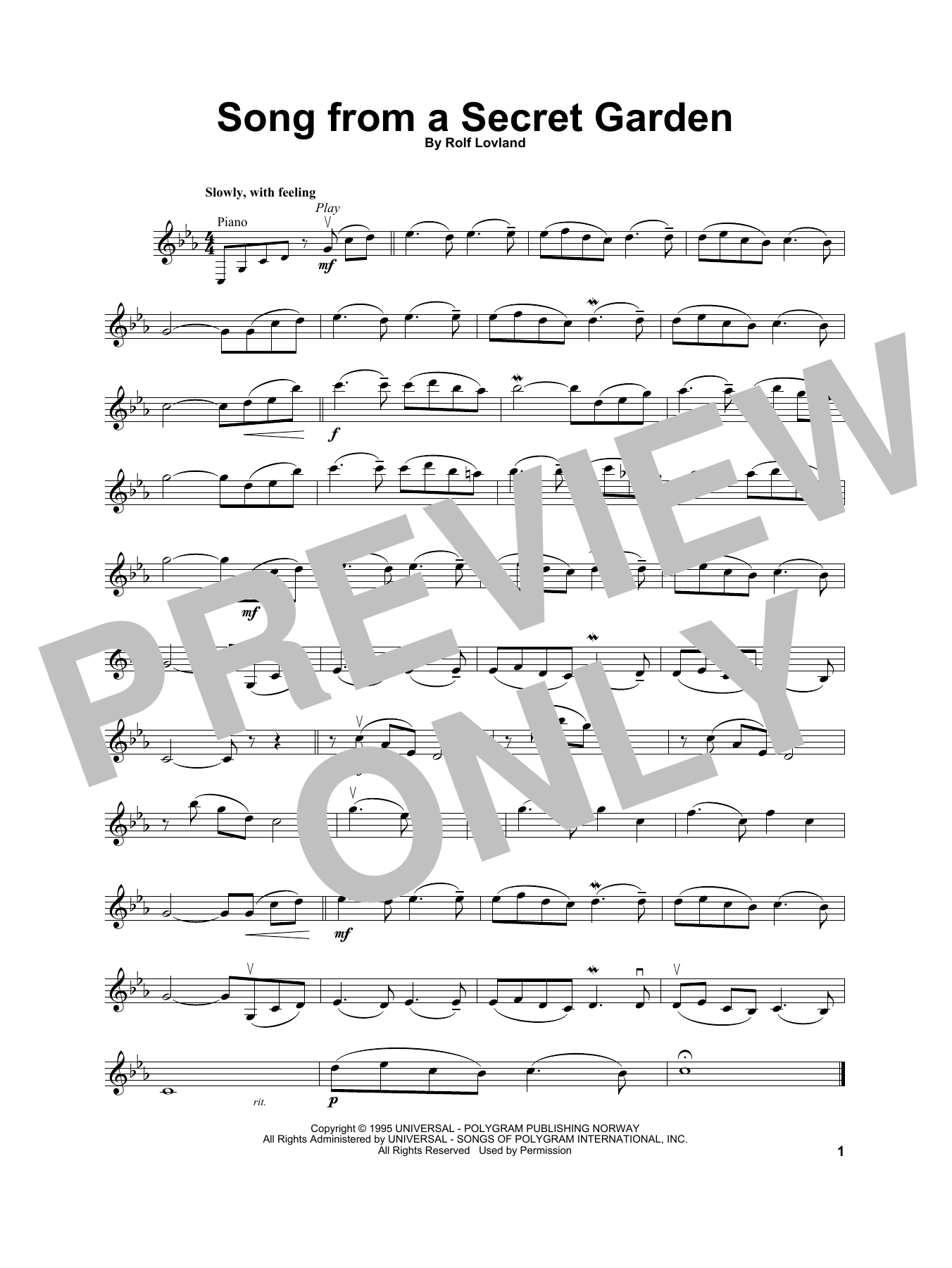 Product gallery: Page 1 of 1 Song From A Secret Garden, Secret Garden