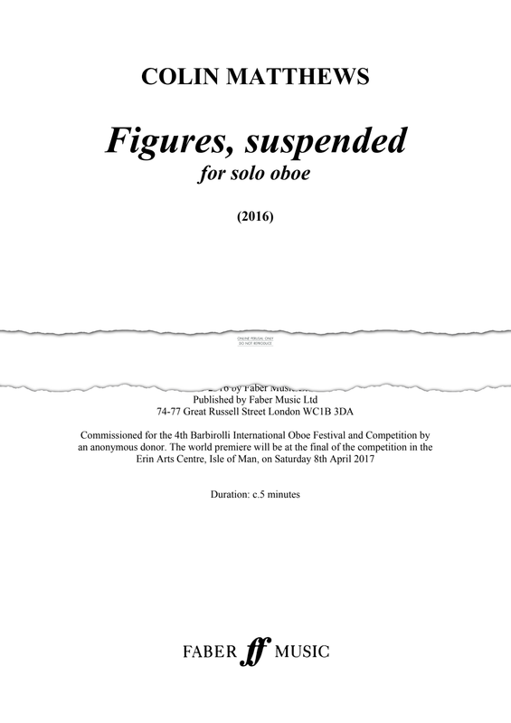 Produktgalerie: Seite 1 von 1 Figures, suspended, Colin Matthews, Oboe