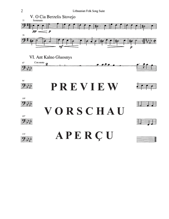 Product gallery: Page 12 of 16 Lithuanian Folk Song Suite , , (Tuba Quartett EETT)