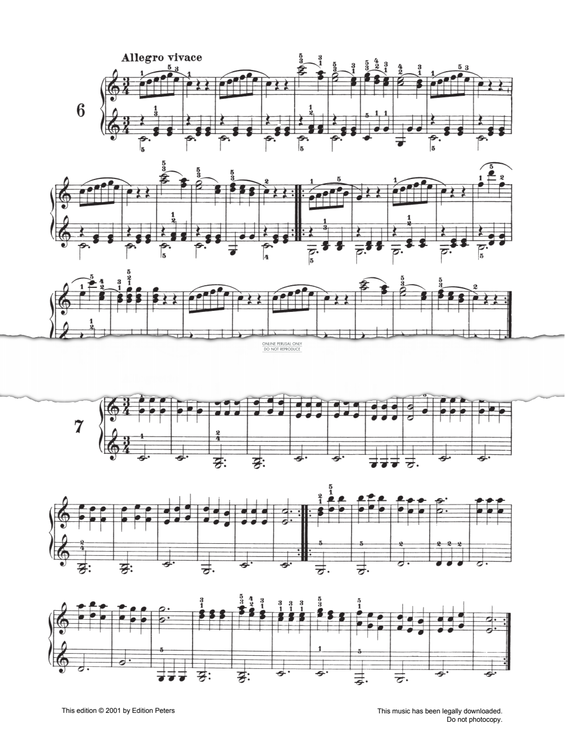 Produktgalerie: Seite 1 von 1 Allegretto Op. 139 No. 7, Carl Czerny, Klavier