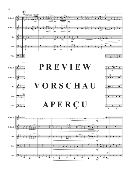 Produktgalerie: Seite 5 von 18 Americana Medley II , , (Blechbläserquintett)