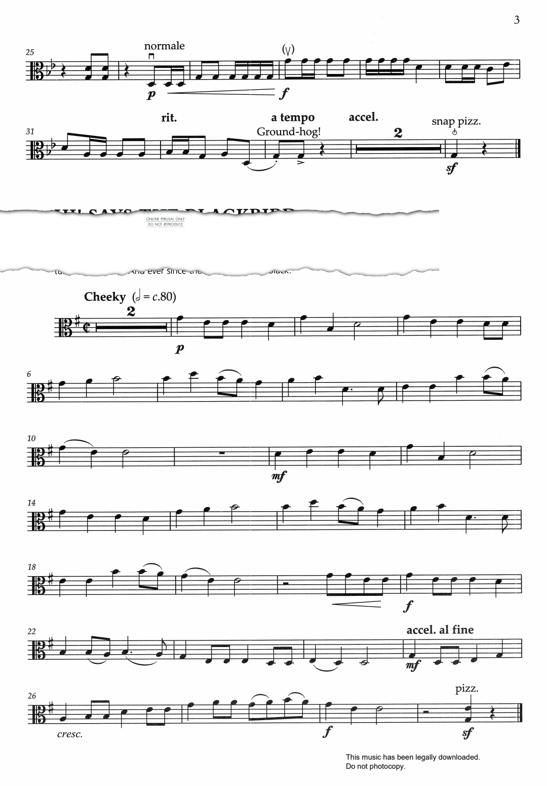 Product gallery: Page 1 of 1 Hi Says The Blackbird (from 'O Shenandoah!'), American Traditional