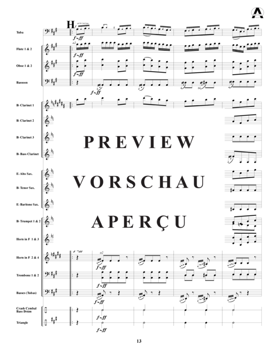 Produktgalerie: Seite 17 von 21 Sonata in A - 3.Satz , , (Tuba solo + Concert Band)