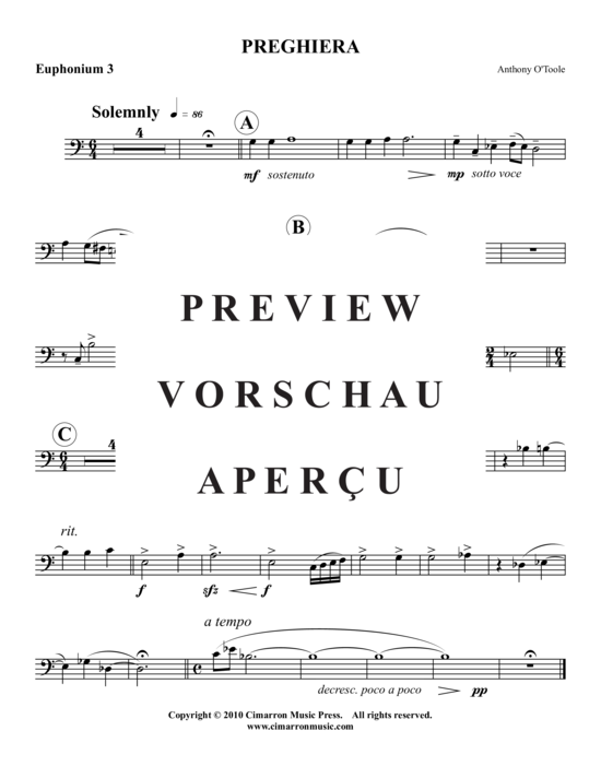 Product gallery: Page 9 of 13 Preghiera , , (Tuba-Ensemble EEETTT)