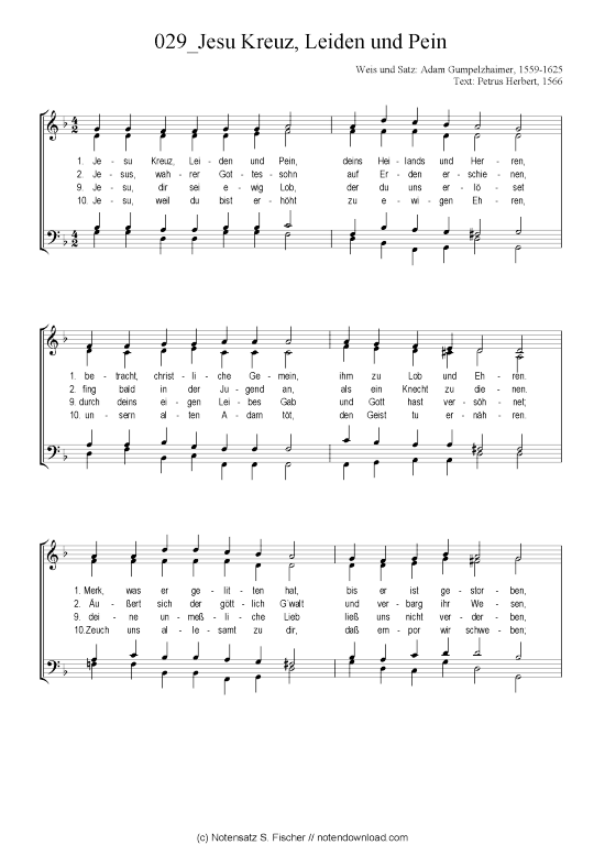 Produktbild zu: Jesu Kreuz, Leiden und Pein Chorsatz Alte Meister