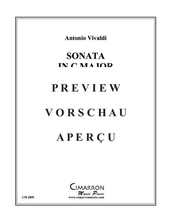 Product gallery: Page 2 of 13 Sonata in C Major RV 48 , , (tuba + piano)