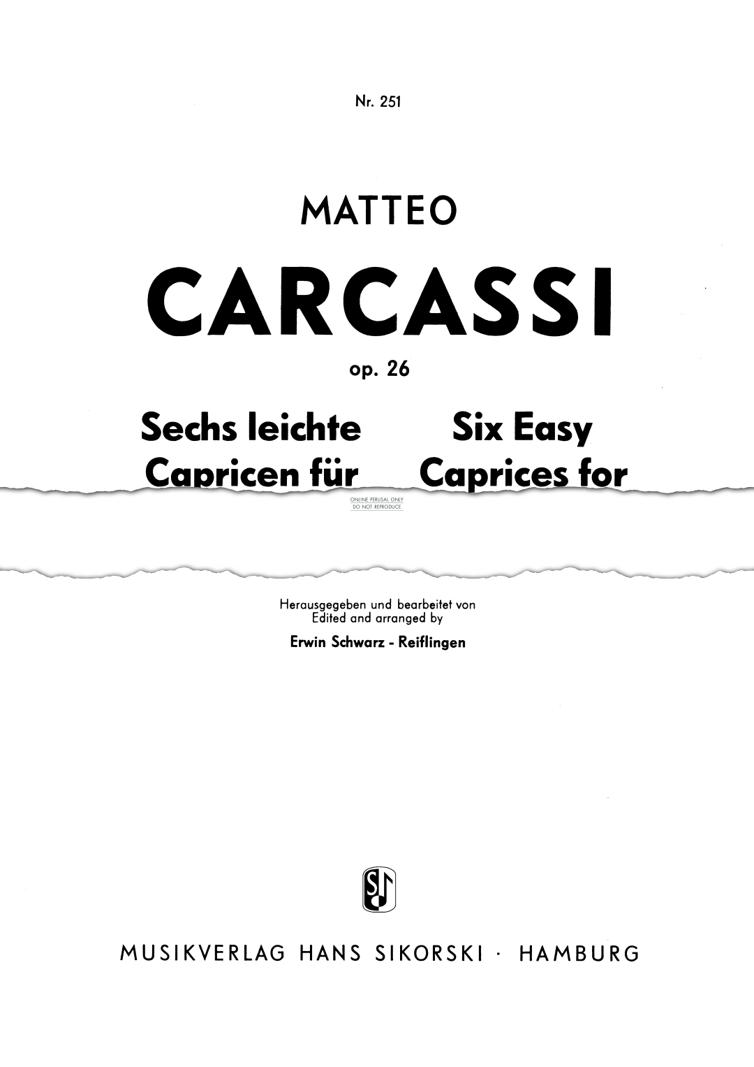 Product picture to: 6 Easy Caprices