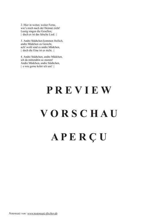 Product gallery: Page 3 of 3 Nun leb wohl du kleine Gasse , , (voice + piano)