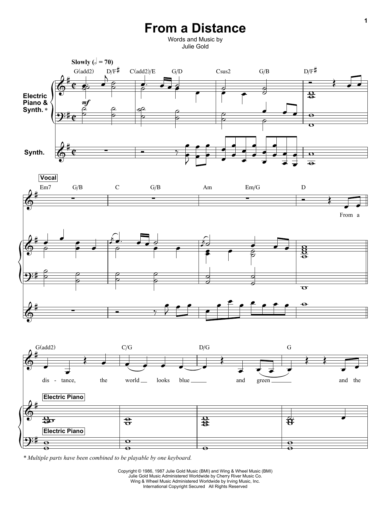 Product gallery: Page 1 of 1 From A Distance, Bette Midler