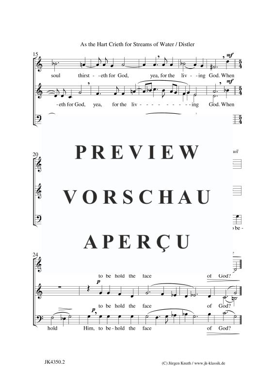 Product gallery: Page 3 of 3 As the Hart Crieth for Streams of Water (The Year Cycle, Op,5 No.39), , Mixed Choir (3-Part) Sam","Detected_source_language":"De