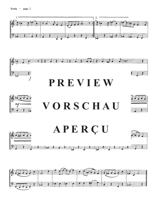Produktgalerie: Seite 5 von 20 Ronda´s First Suite , , (Duett für Horn + Tuba)