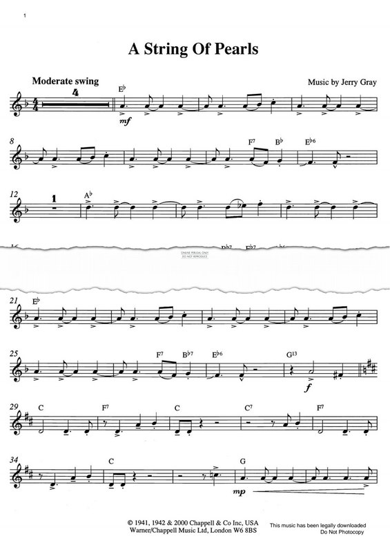 Product gallery: Page 1 of 1 A String Of Pearls, Jerry Gray