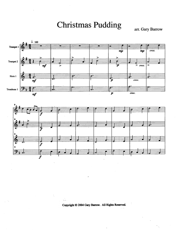 Produktgalerie: Seite 1 von 11 Christmas Pudding, , Blechbläser Quartett