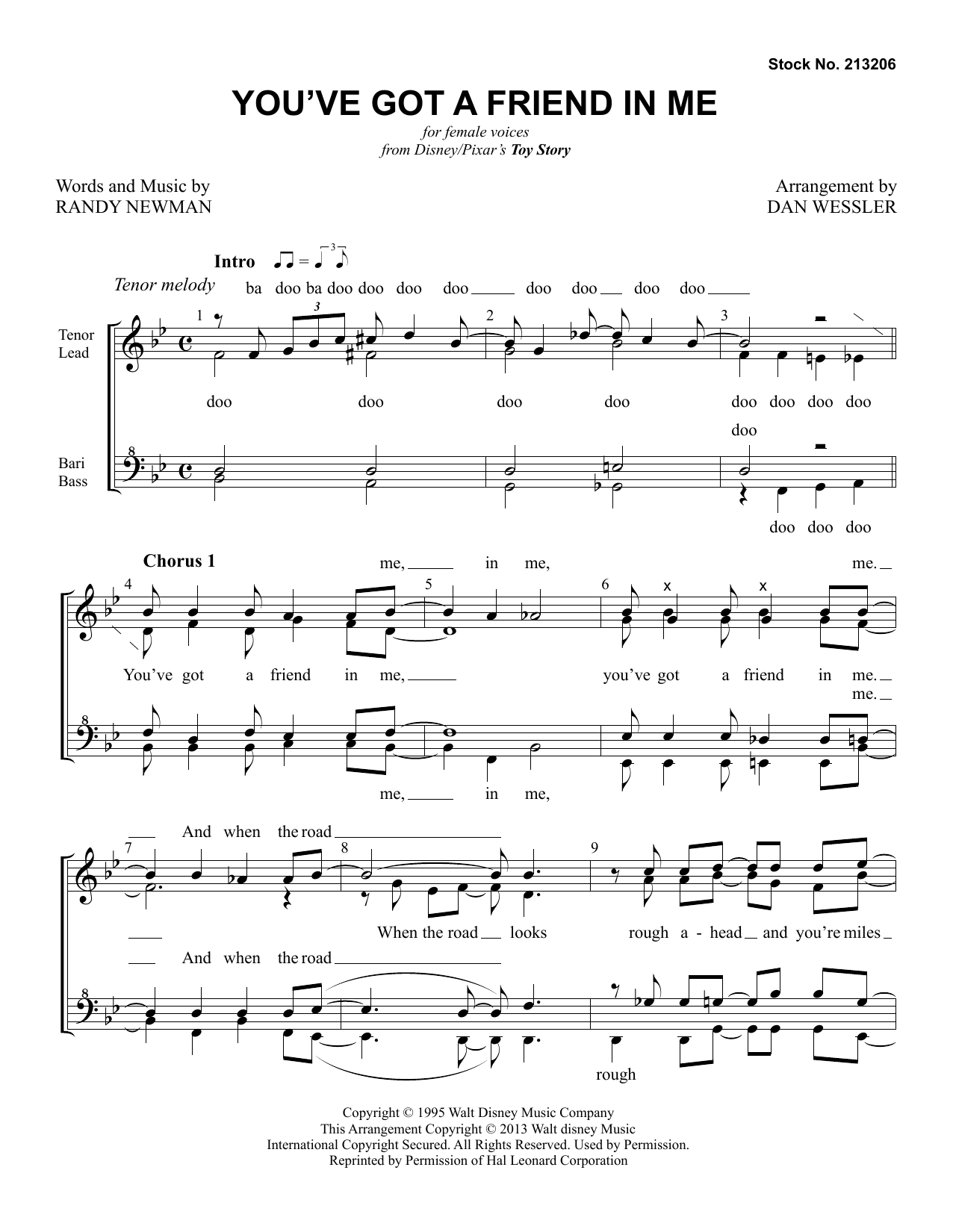 Produktgalerie: Seite 1 von 1 You've Got A Friend In Me (from Toy Story) (arr. Dan Wessler), Randy Newman, Chor