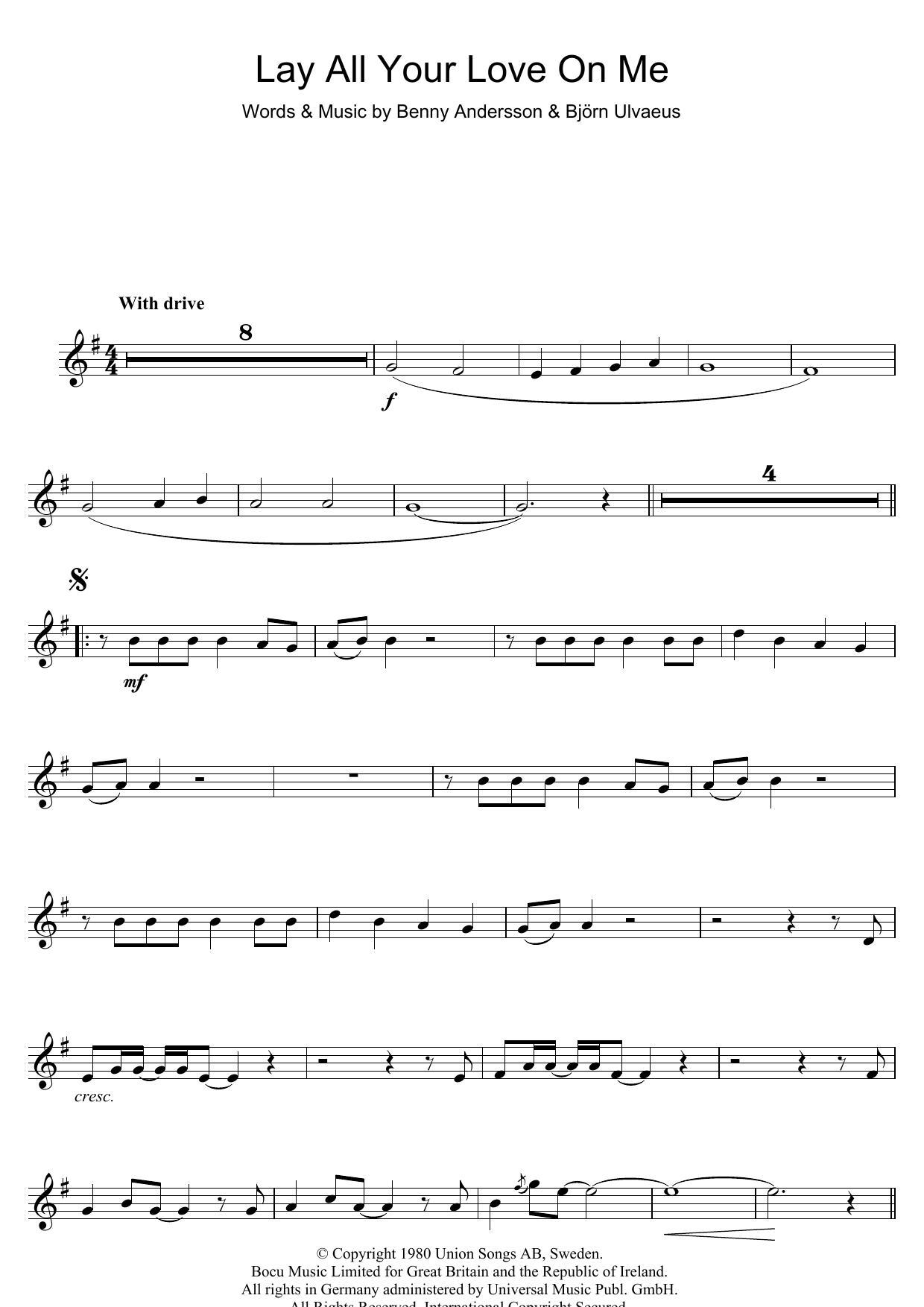 Product gallery: Page 1 of 1 Lay All Your Love On Me, ABBA