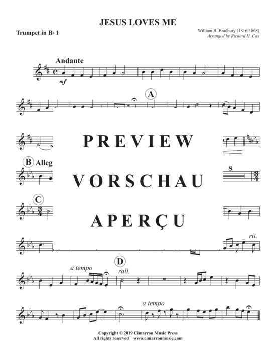 Produktgalerie: Seite 5 von 9 Jesus Loves Me , , (Blechbläser Quintett)